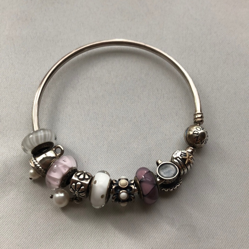 Pandora Bracelet with Beads and Charms
